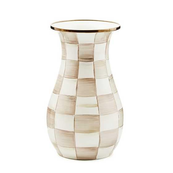 Tall Enamel Decorative Vase with Sculptural Design