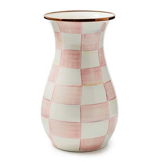 Tall Enamel Decorative Vase with Sculptural Design
