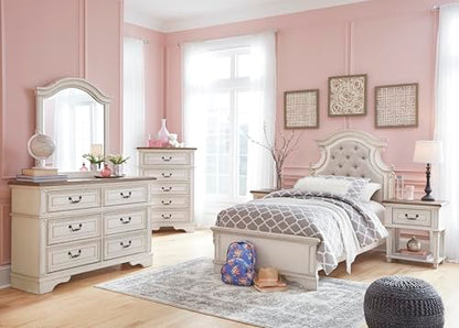 Realyn Vintage 5-Drawer Chest with Elegant Detailing