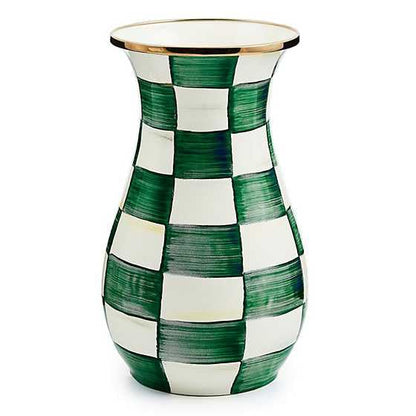 Tall Enamel Decorative Vase with Sculptural Design