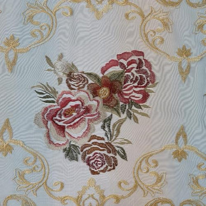 Luxury Embroidered Curtains with Floral Detailing