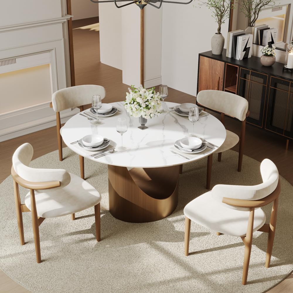 Modern Dining Table with Sintered Stone Top