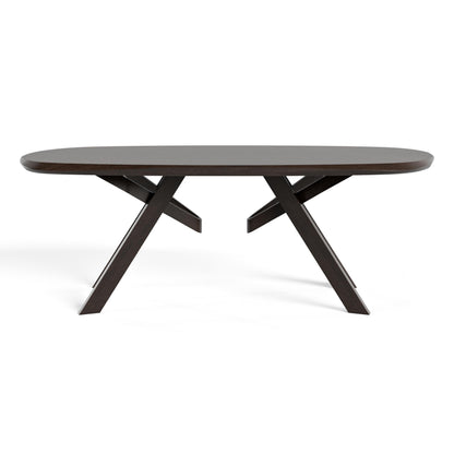 Mid-Century Solid Wood Rectangular Dining Table