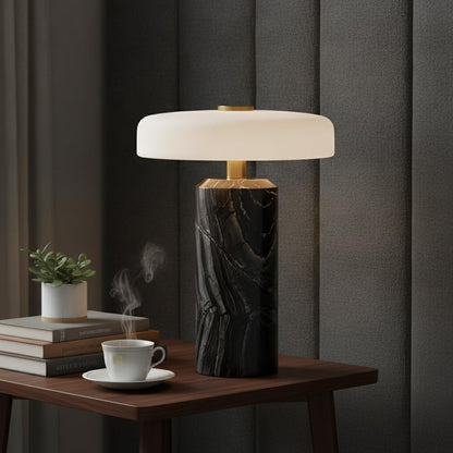 Marble Rechargeable Touch Table Lamp with Dimmer