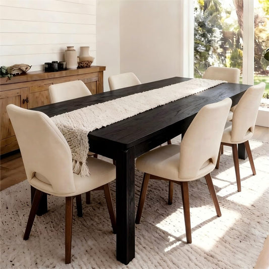 Farmhouse Rectangular Dining Table for Six