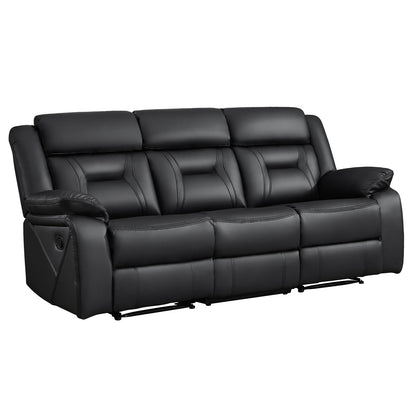 Faux Leather Reclining Living Room Furniture Set
