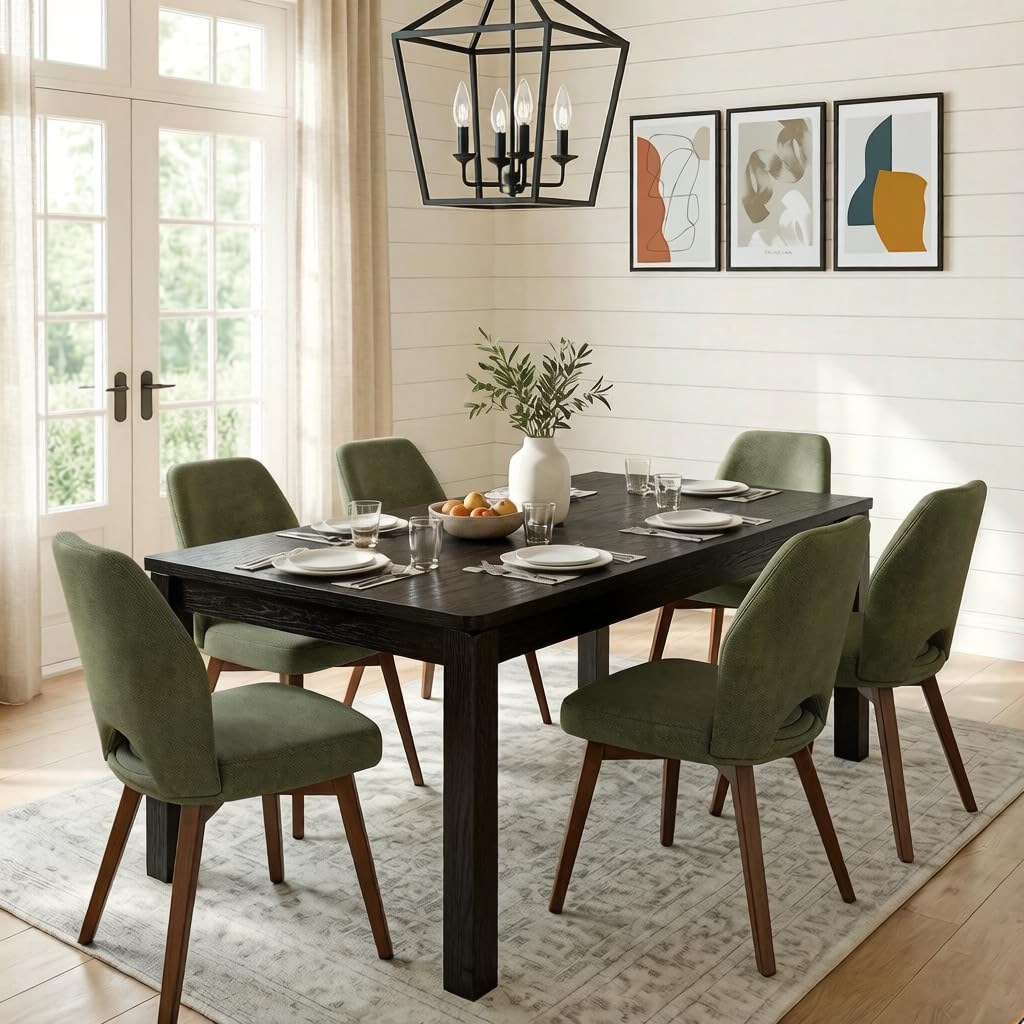 Farmhouse Rectangular Dining Table for Six