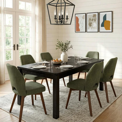 Farmhouse Rectangular Dining Table for Six
