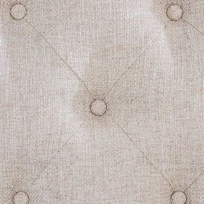 Upholstered Sleigh Bed with Button-Tufted Headboard