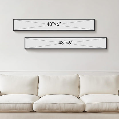 Vertical Abstract Framed Canvas Wall Art Set of 2