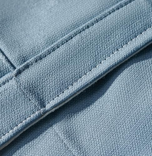 Blue Pinch Pleat Curtains with Greek Key Trim