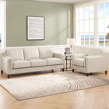 Bella 100% Genuine Leather Sofa and Couch Set