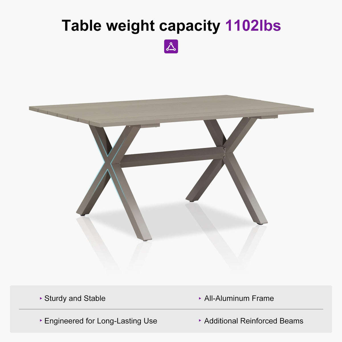 Portland Outdoor Dining Set with Modern Design