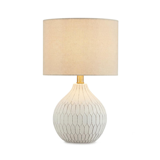 Wardmont 18-Inch Dimensional Ceramic Table Lamp