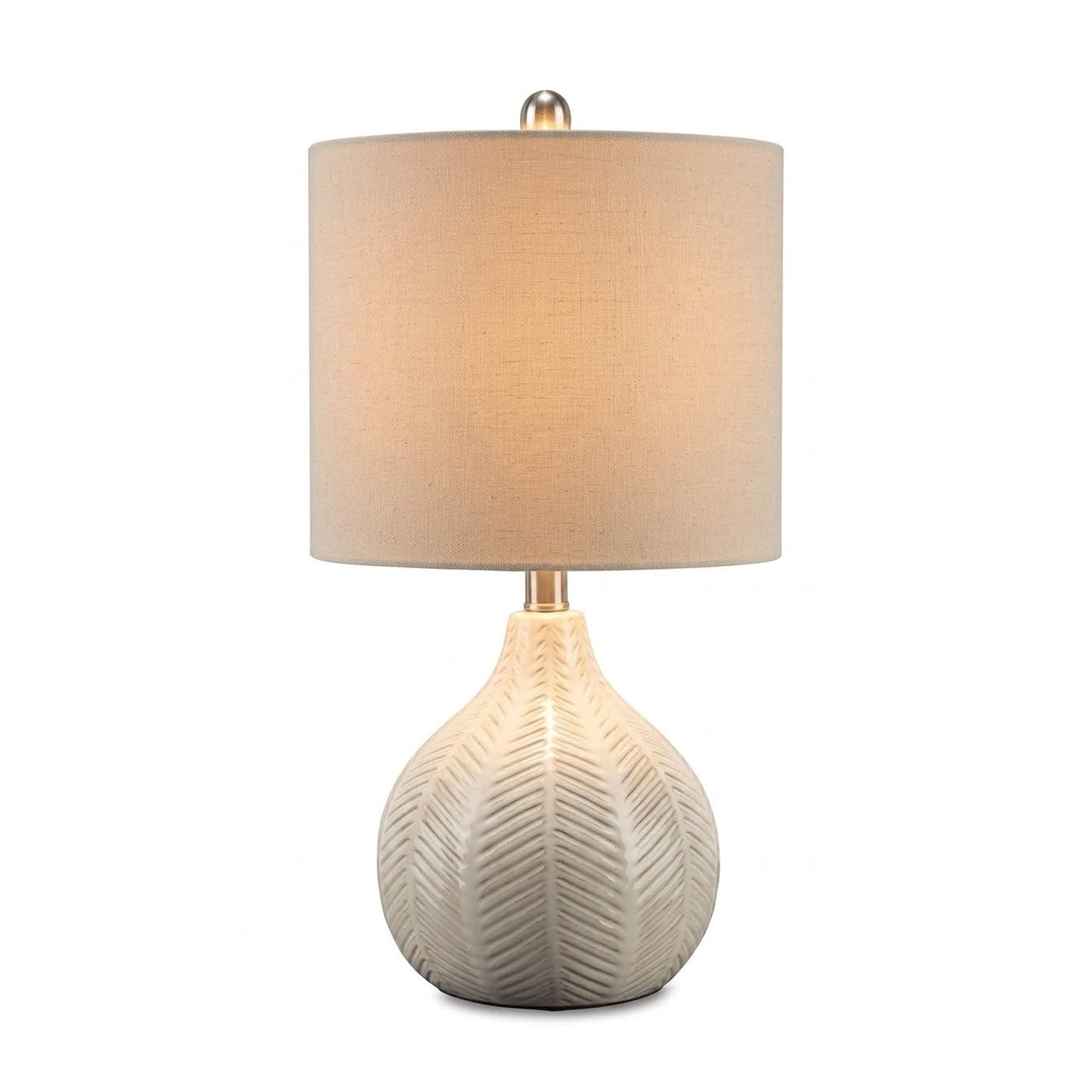 Wardmont 18-Inch Dimensional Ceramic Table Lamp