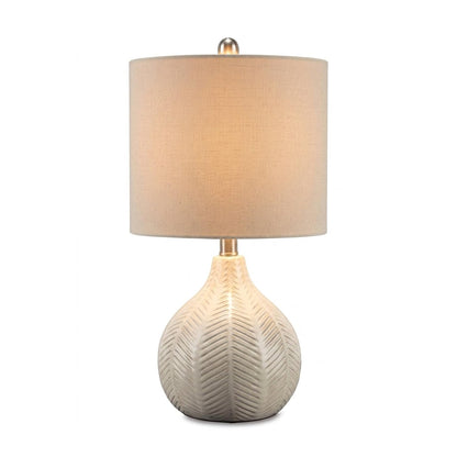Wardmont 18-Inch Dimensional Ceramic Table Lamp