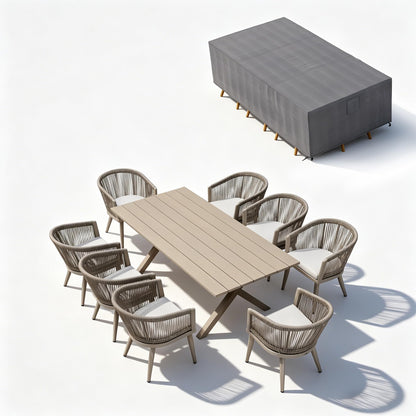 Portland Outdoor Dining Set with Modern Design