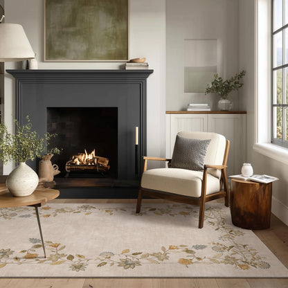 Washable Vintage Runner Rug with Non-Slip Backing