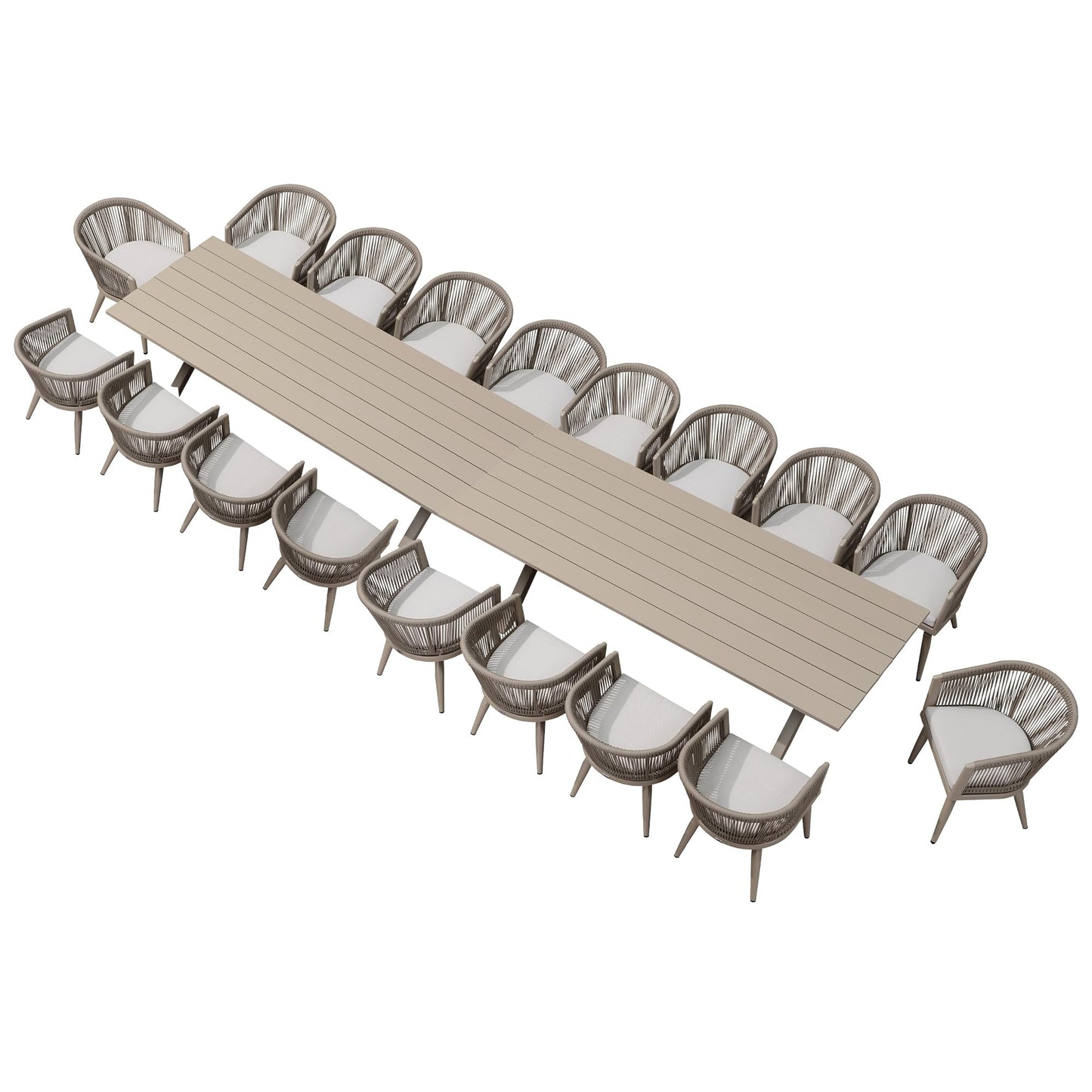 Portland Outdoor Dining Set with Modern Design