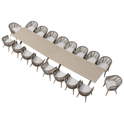 Portland Outdoor Dining Set with Modern Design