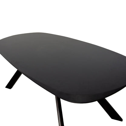 Mid-Century Solid Wood Rectangular Dining Table