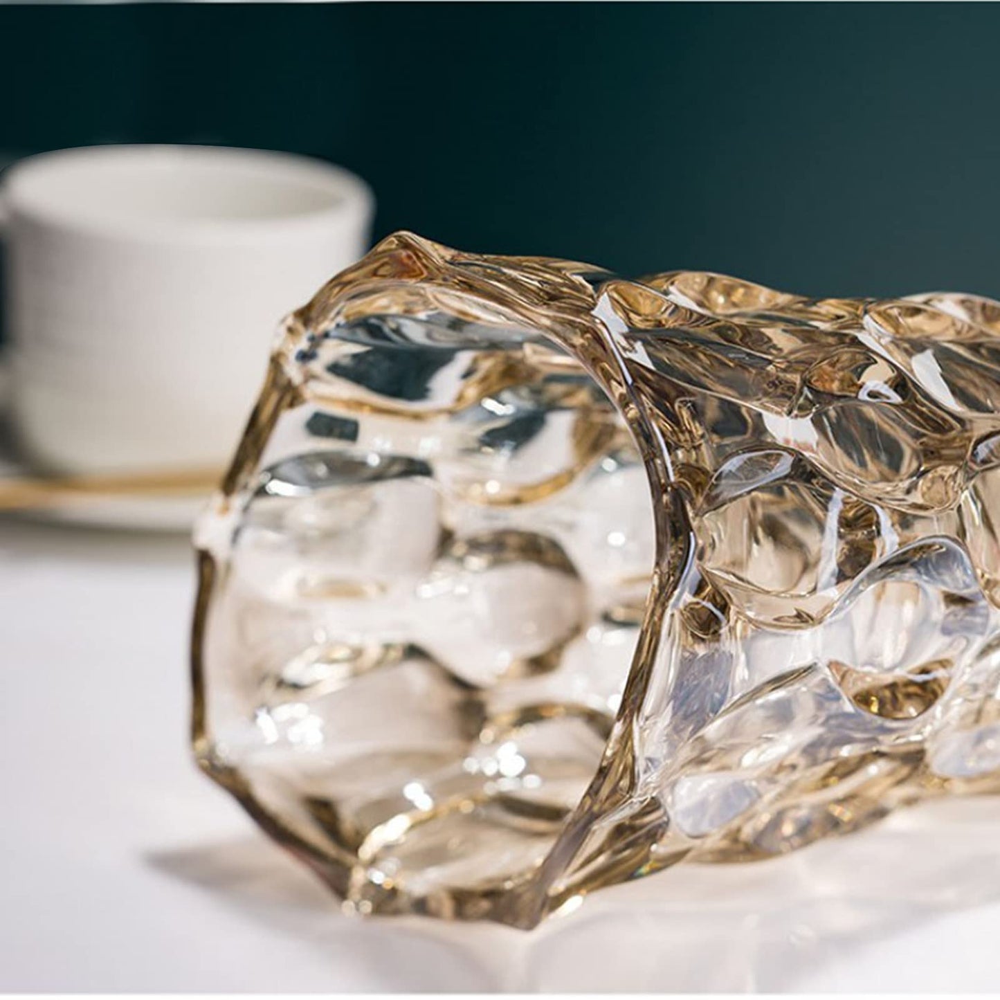 Thick Glass Flower Vase for Table Centerpieces