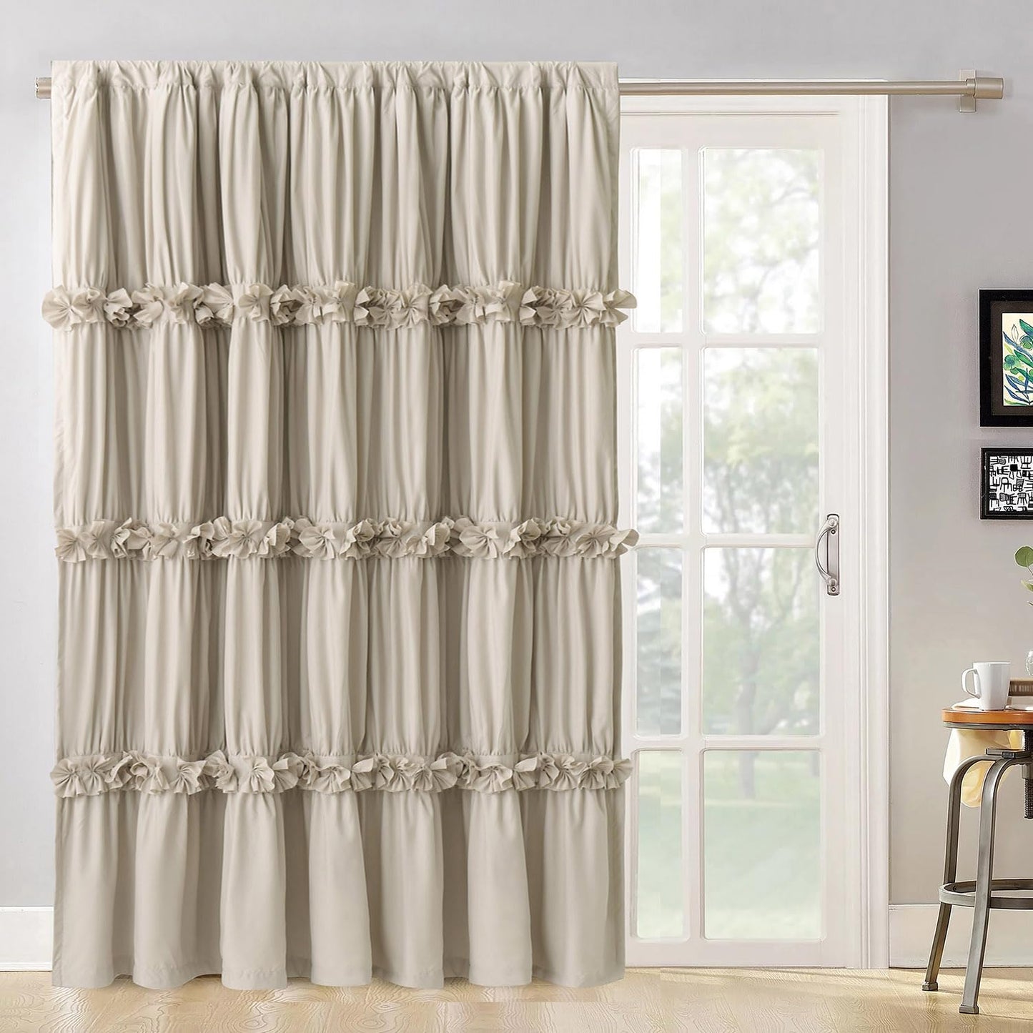Thermal Blackout Curtains with Handmade Bow Ties