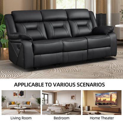 Faux Leather Reclining Living Room Furniture Set
