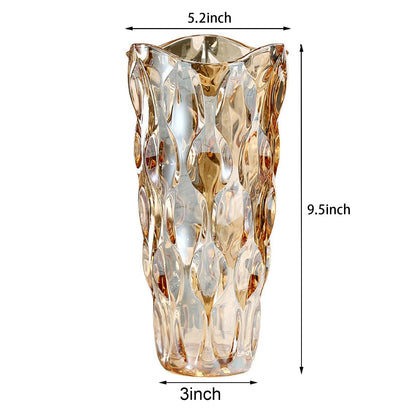 Thick Glass Flower Vase for Table Centerpieces