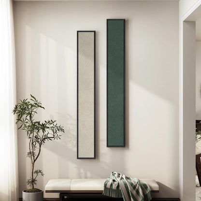 Vertical Abstract Framed Canvas Wall Art Set of 2