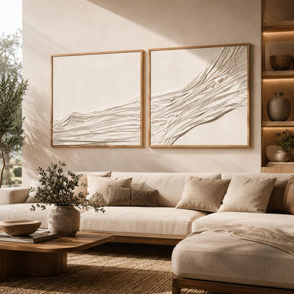 Extra Large 3D Framed Abstract Canvas Wall Art