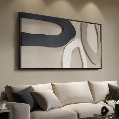 Extra Large 3D Framed Abstract Canvas Wall Art