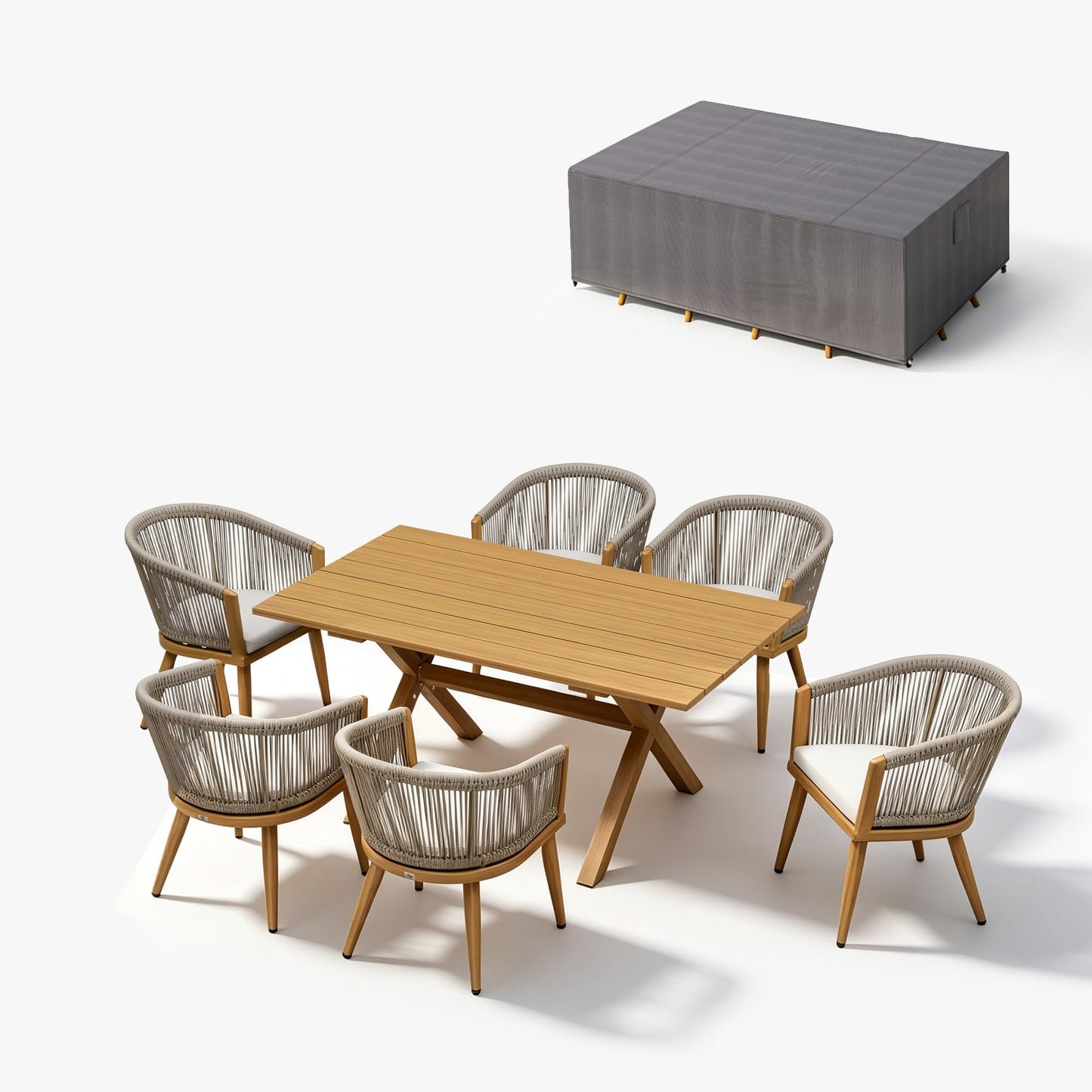 Portland Outdoor Dining Set with Modern Design