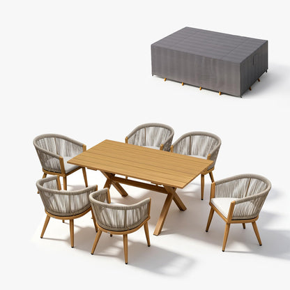 Portland Outdoor Dining Set with Modern Design