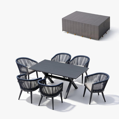 Portland Outdoor Dining Set with Modern Design