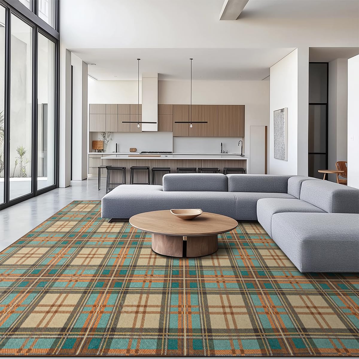 Ultra-Soft Washable Area Rug with Non-Slip Backing