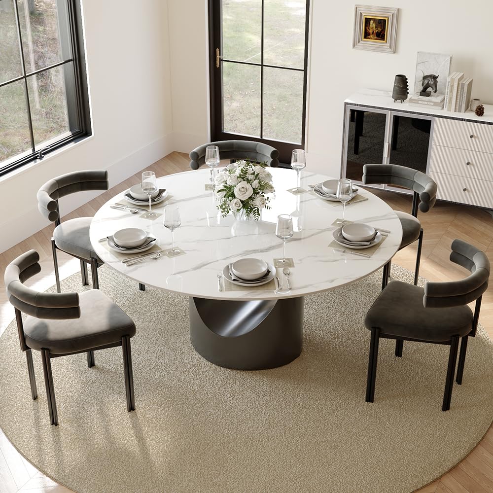Modern Dining Table with Sintered Stone Top