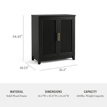 Martha Stewart Bedford Modular Fluted Storage Cabinet