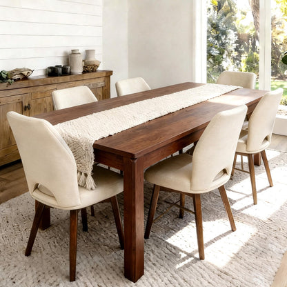 Farmhouse Rectangular Dining Table for Six
