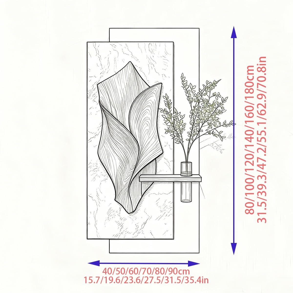 3D LED Sandstone Wall Art with Remote Control