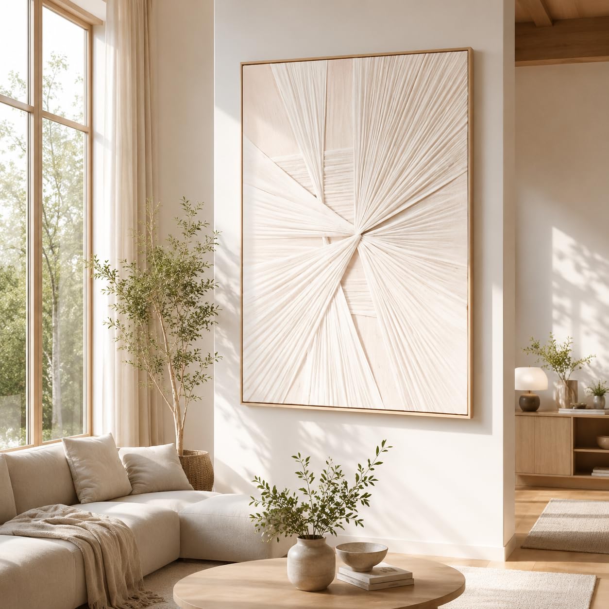 Extra Large 3D Framed Abstract Canvas Wall Art