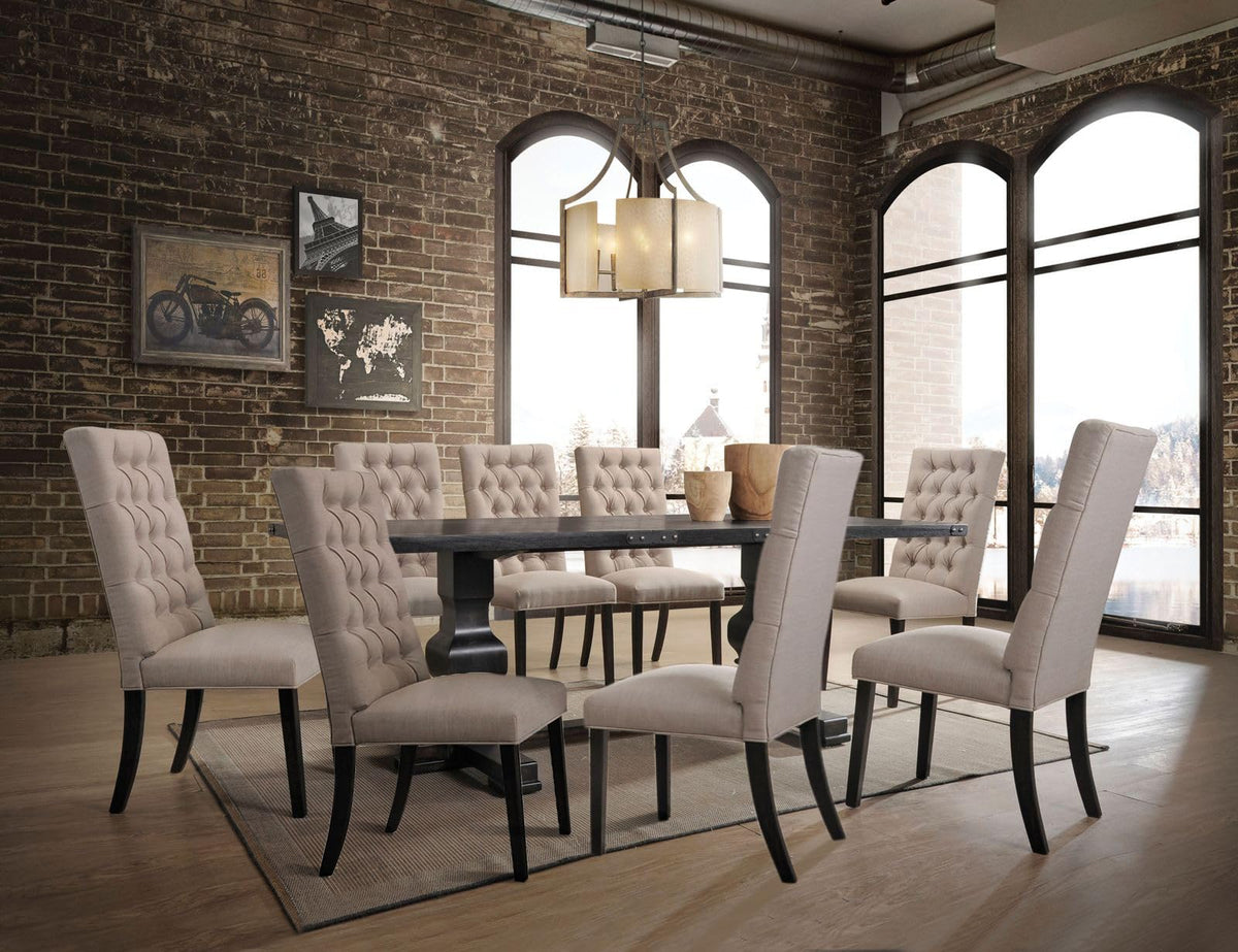 13-Piece Extendable Dining Table Set for 12