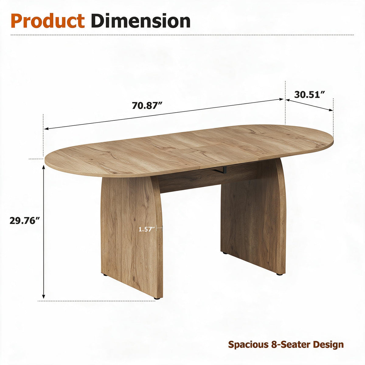 Extendable Oval Dining Table Set for 4 to 10