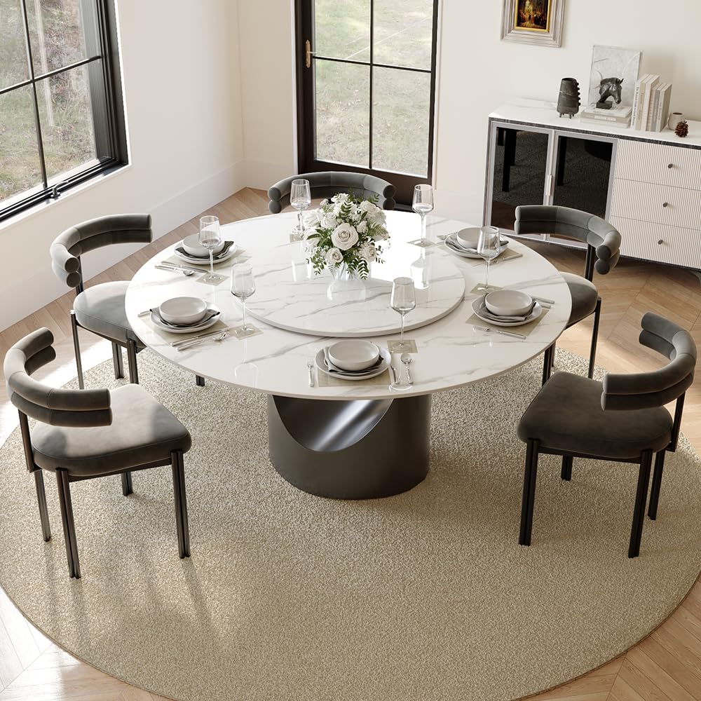Modern Dining Table with Sintered Stone Top