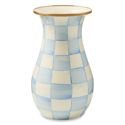 Tall Enamel Decorative Vase with Sculptural Design