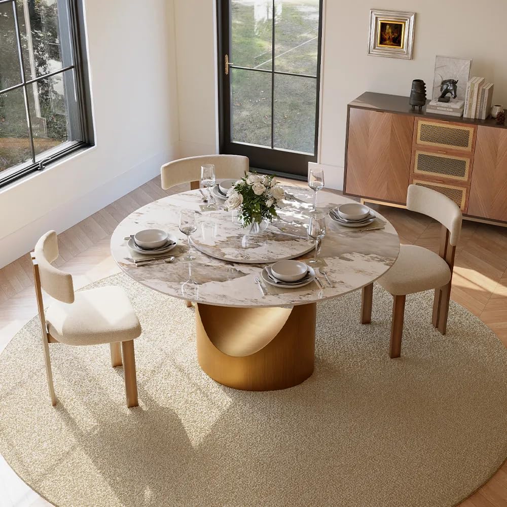 Modern Dining Table with Sintered Stone Top