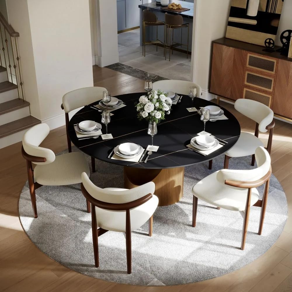 Modern Dining Table with Sintered Stone Top