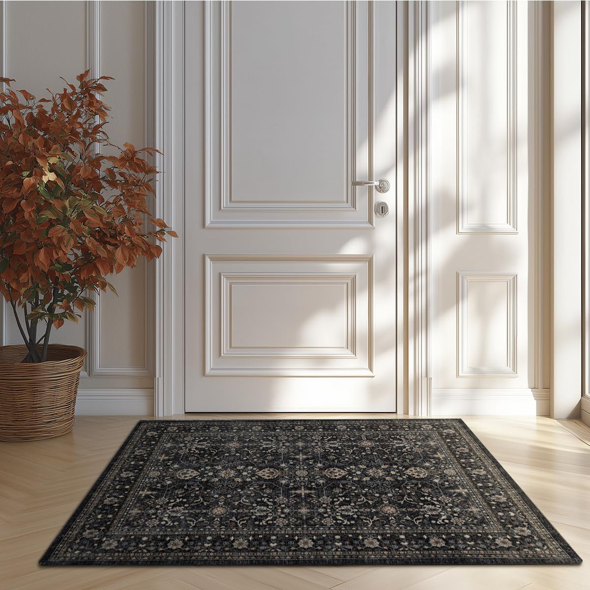 Ultra-Soft Washable Area Rug with Non-Slip Backing