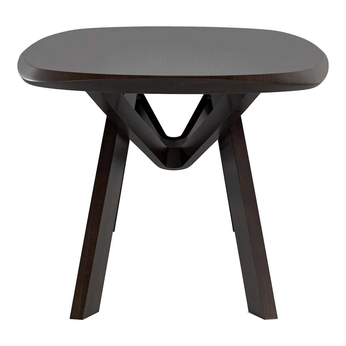 Mid-Century Solid Wood Rectangular Dining Table