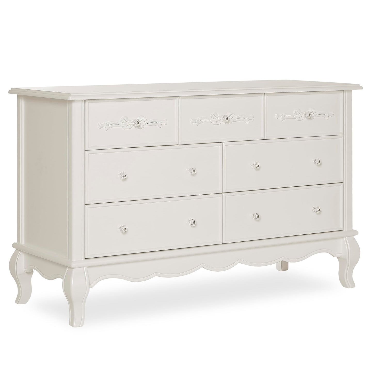 Aurora 7-Drawer Double Dresser with Elegant Detailing